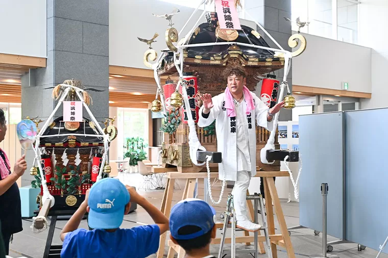 お神輿レクチャー